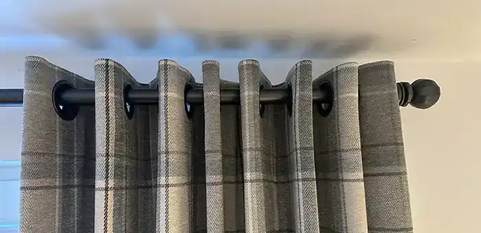 Image of a forged ball curtain pole